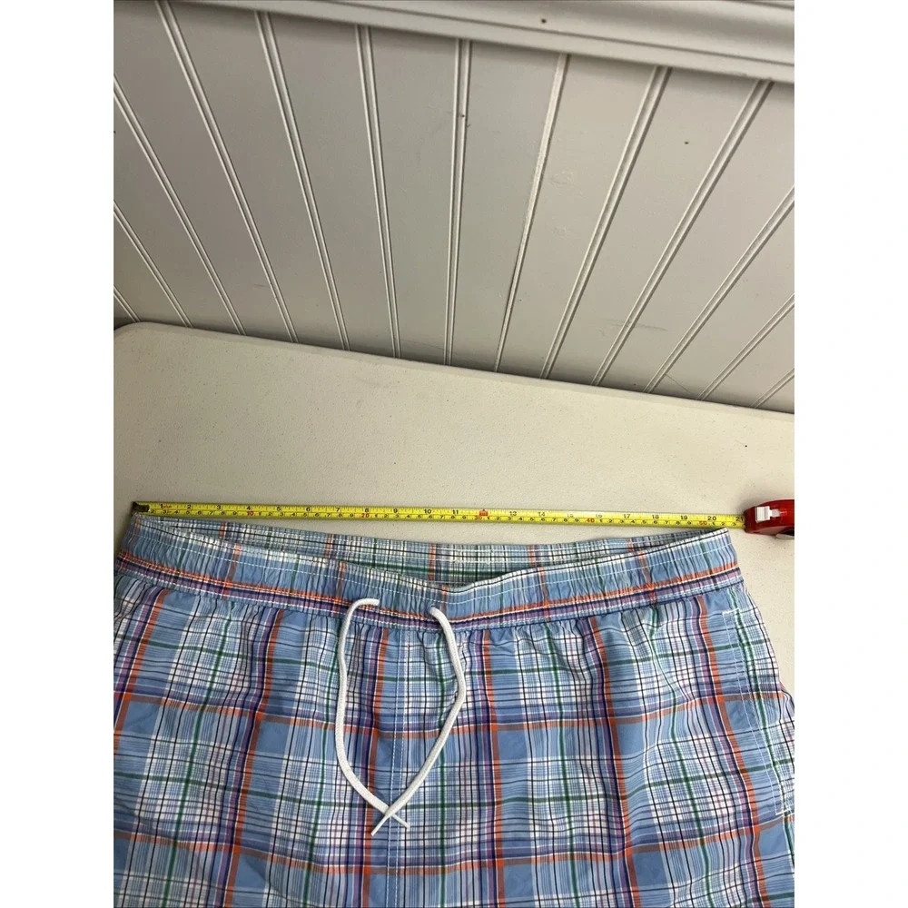POLO Ralph Lauren Shorts Men's XXL Plaid Multicolor Swim Trunks Board Shorts 2XL